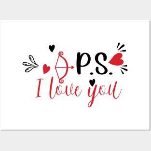 ps i love you valentines day gift Posters and Art